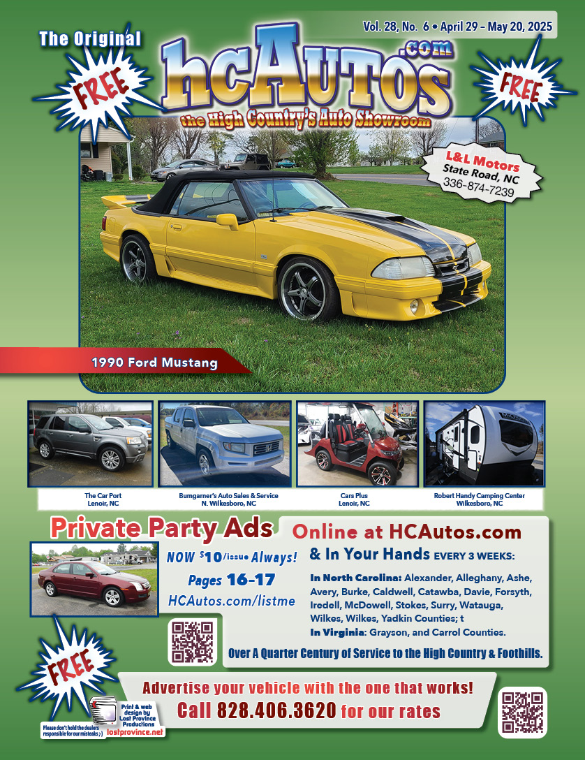 HCAutos used cars, used trucks, used motorcycles in Northwestern North Carolina, Eastern Tennessee and Southwestern Virginia.