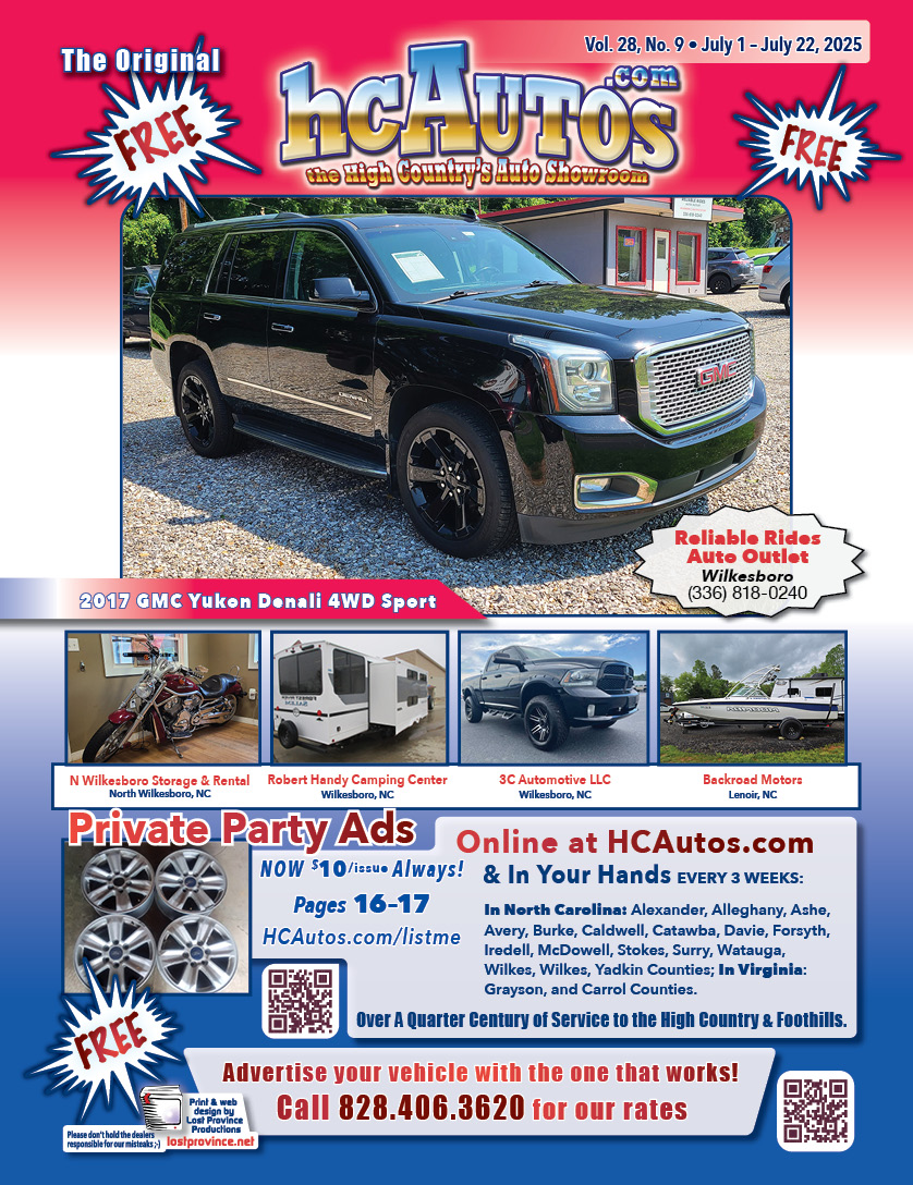 HCAutos used cars, used trucks, used motorcycles in Northwestern North Carolina, Eastern Tennessee and Southwestern Virginia.