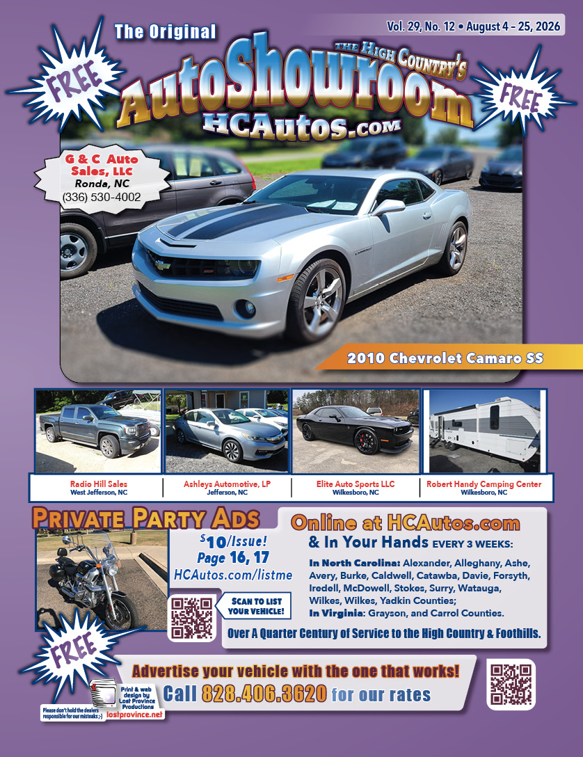 HCAutos used cars, used trucks, used motorcycles in Northwestern North Carolina, Eastern Tennessee and Southwestern Virginia.