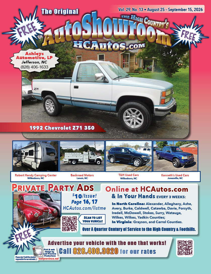 HCAutos used cars, used trucks, used motorcycles in Northwestern North Carolina, Eastern Tennessee and Southwestern Virginia.