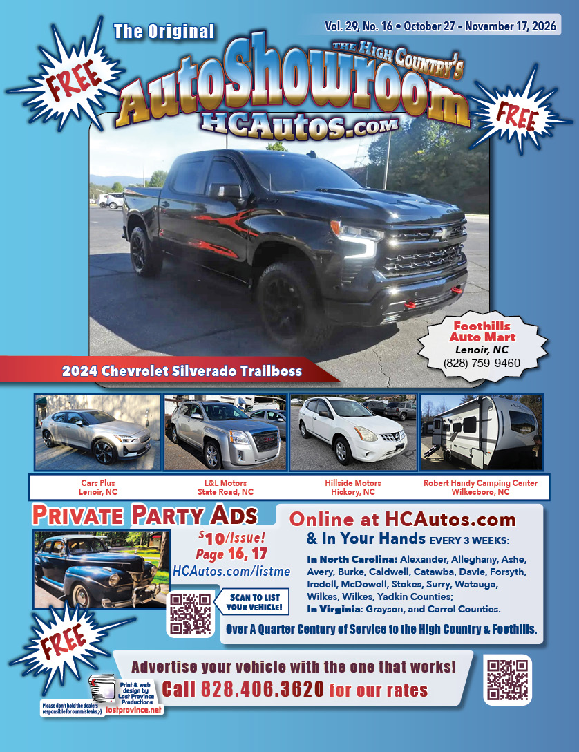 HCAutos used cars, used trucks, used motorcycles in Northwestern North Carolina, Eastern Tennessee and Southwestern Virginia.
